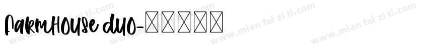 Farmhouse Duo字体转换